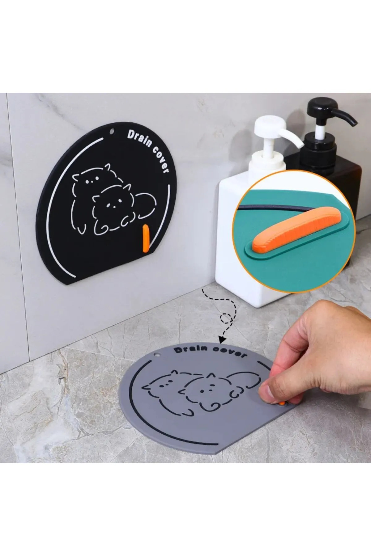 Gider Koku Önleyici, Banyo Mutfak Lavabo Koku Önleyici, Kötü Koku Önleyici Silikon Mat