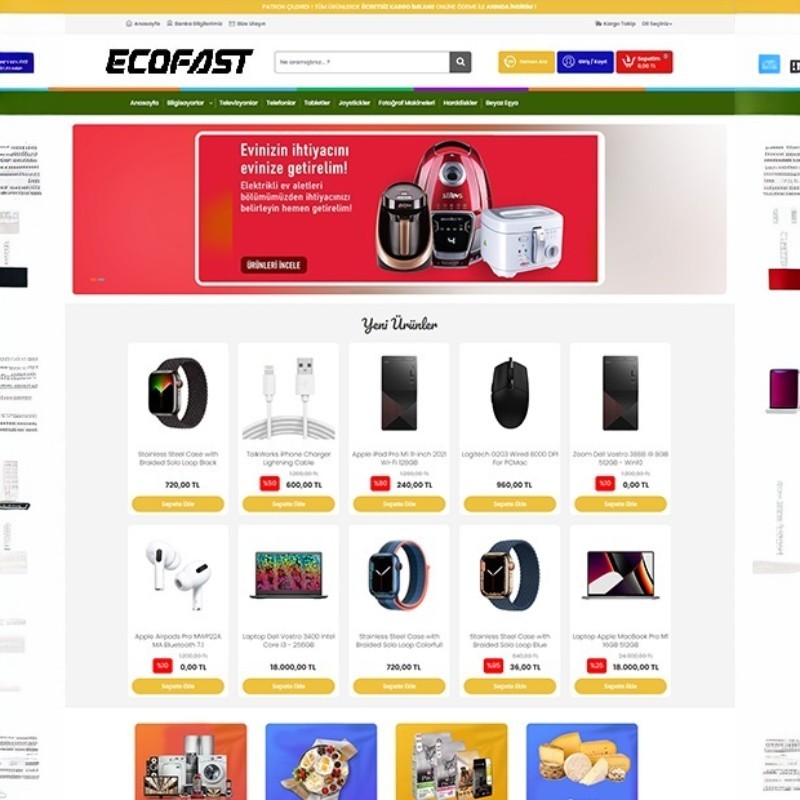 Yöresel Site Teması, Yöresel Site Ticaret Yazılımı, Mobil Uyumlu Alışveriş Teması